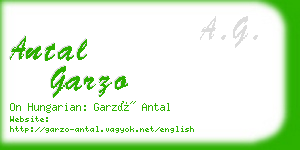 antal garzo business card